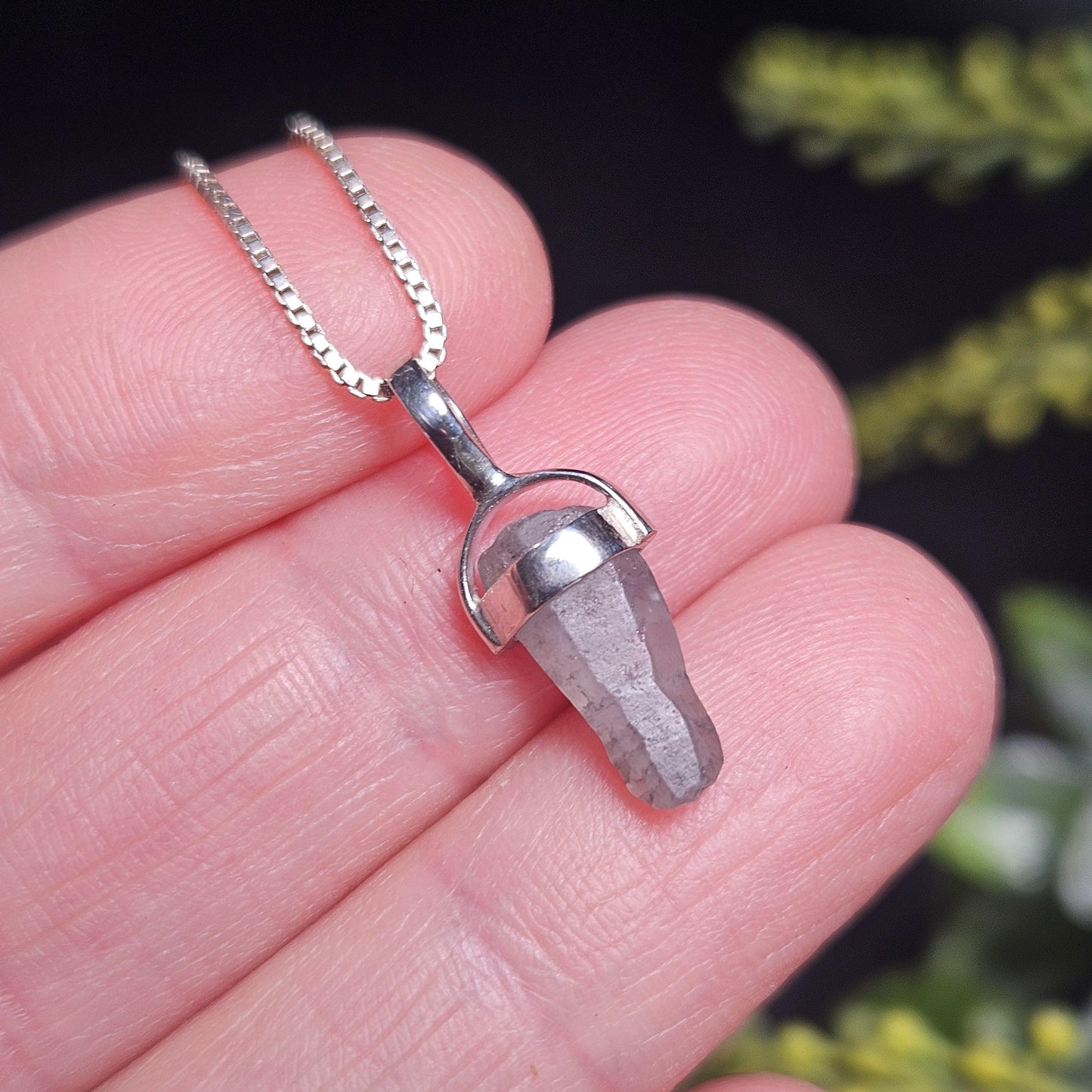 Sri Lankan Terminated Sapphire Pendant, Old Stock Crystal
