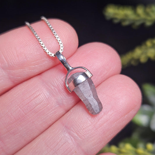 Sri Lankan Terminated Sapphire Pendant, Old Stock Crystal
