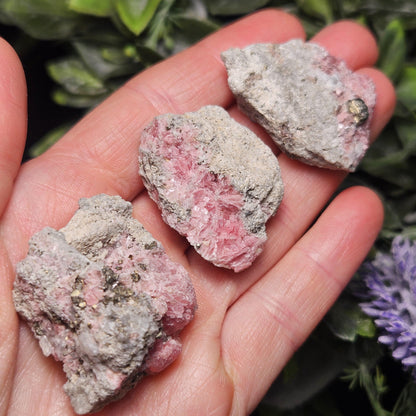 Rhodochrosite with Pyrite Specimen from Wutong Mine, Guangxi Province