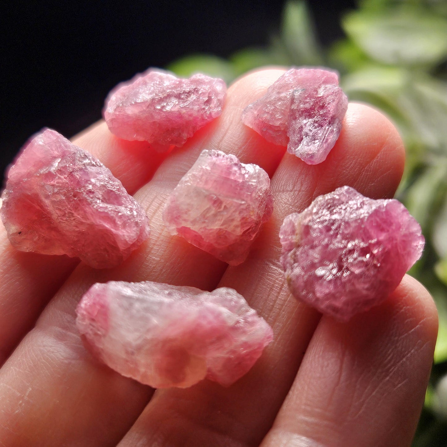 Pink Tourmaline Crystal, Raw Crystal from Brazil
