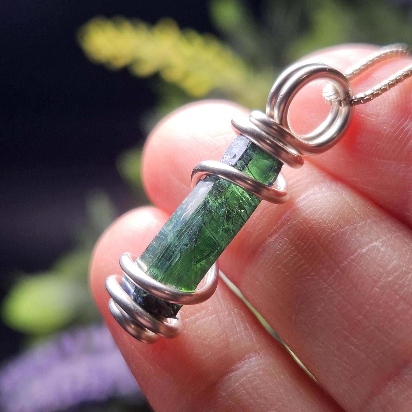 Vivianite Crystal Pendant, High Quality Terminated Specimen