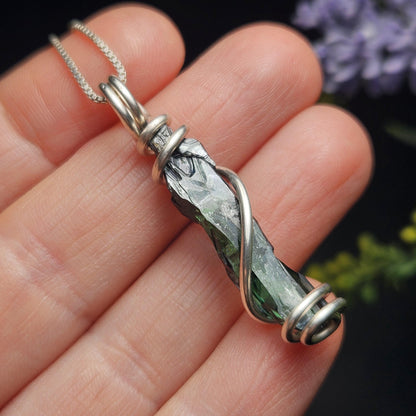 Vivianite Crystal Pendant, High Quality Terminated Specimen