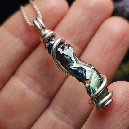 Vivianite Crystal Pendant, High Quality Terminated Specimen