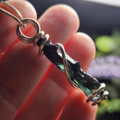 Vivianite Crystal Pendant, High Quality Terminated Specimen