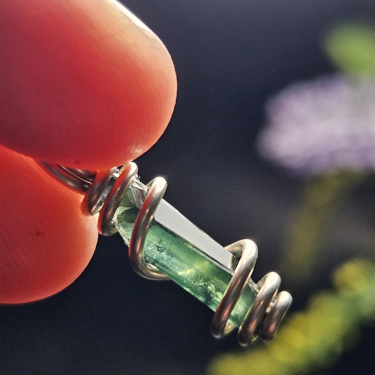Vivianite Crystal Pendant, High Quality Terminated Specimen