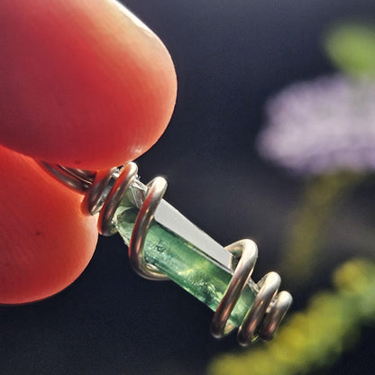 Vivianite Crystal Pendant, High Quality Terminated Specimen