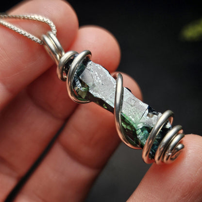 Vivianite Crystal Pendant, High Quality Terminated Specimen