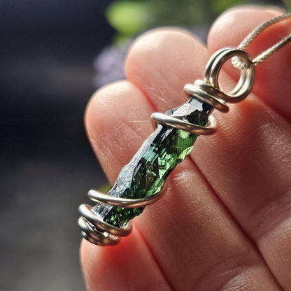 Vivianite Crystal Pendant, High Quality Terminated Specimen