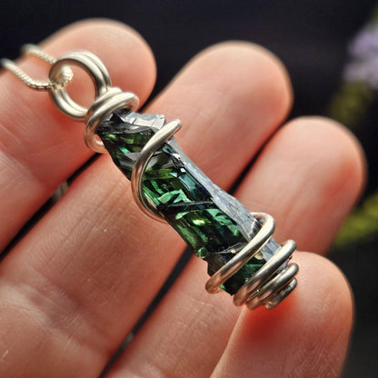 Vivianite Crystal Pendant, High Quality Terminated Specimen