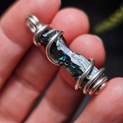 Vivianite Crystal Pendant, High Quality Terminated Specimen