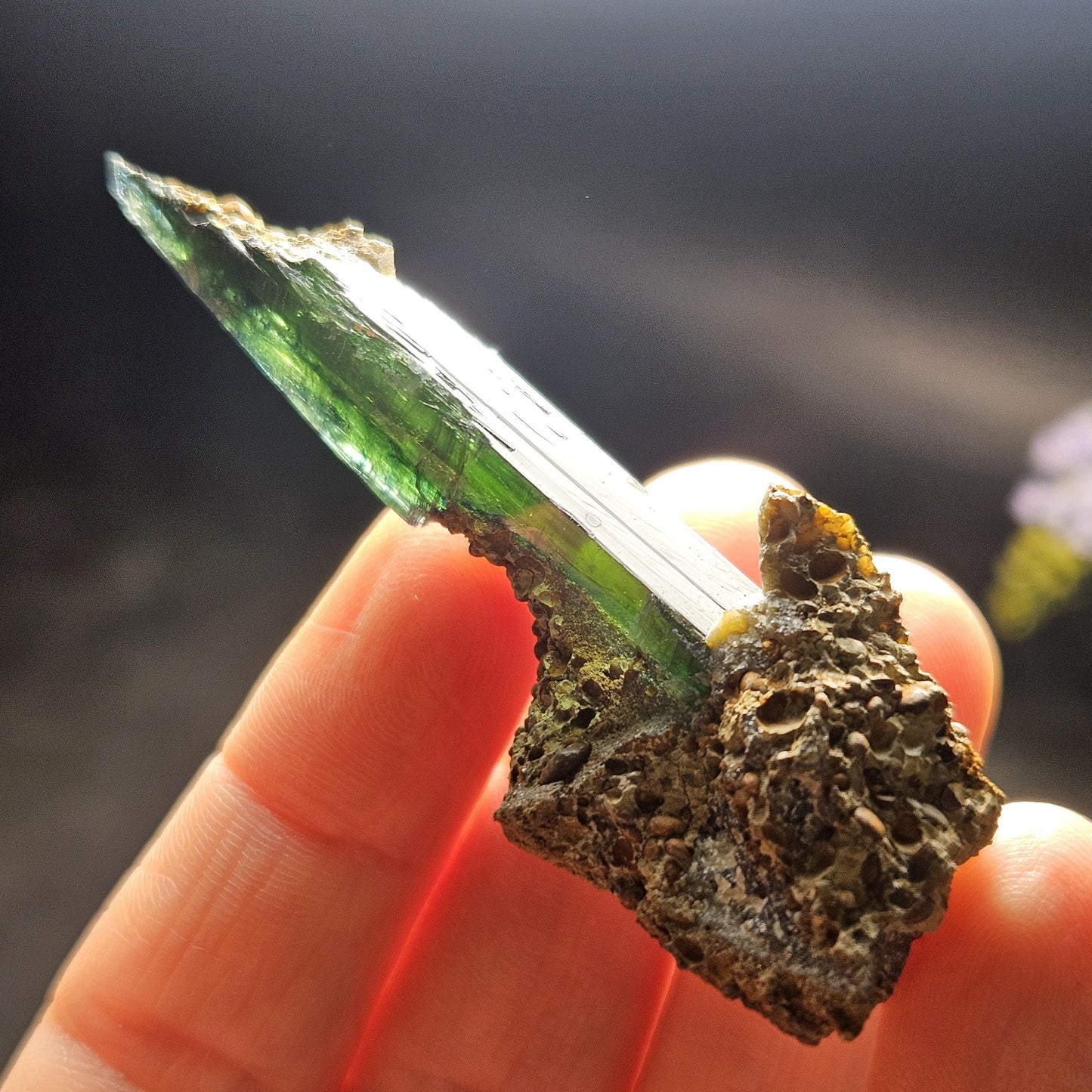 Vivianite Crystal Specimen 21.11g, Terminated Vivianite Crystal, Raw Blue