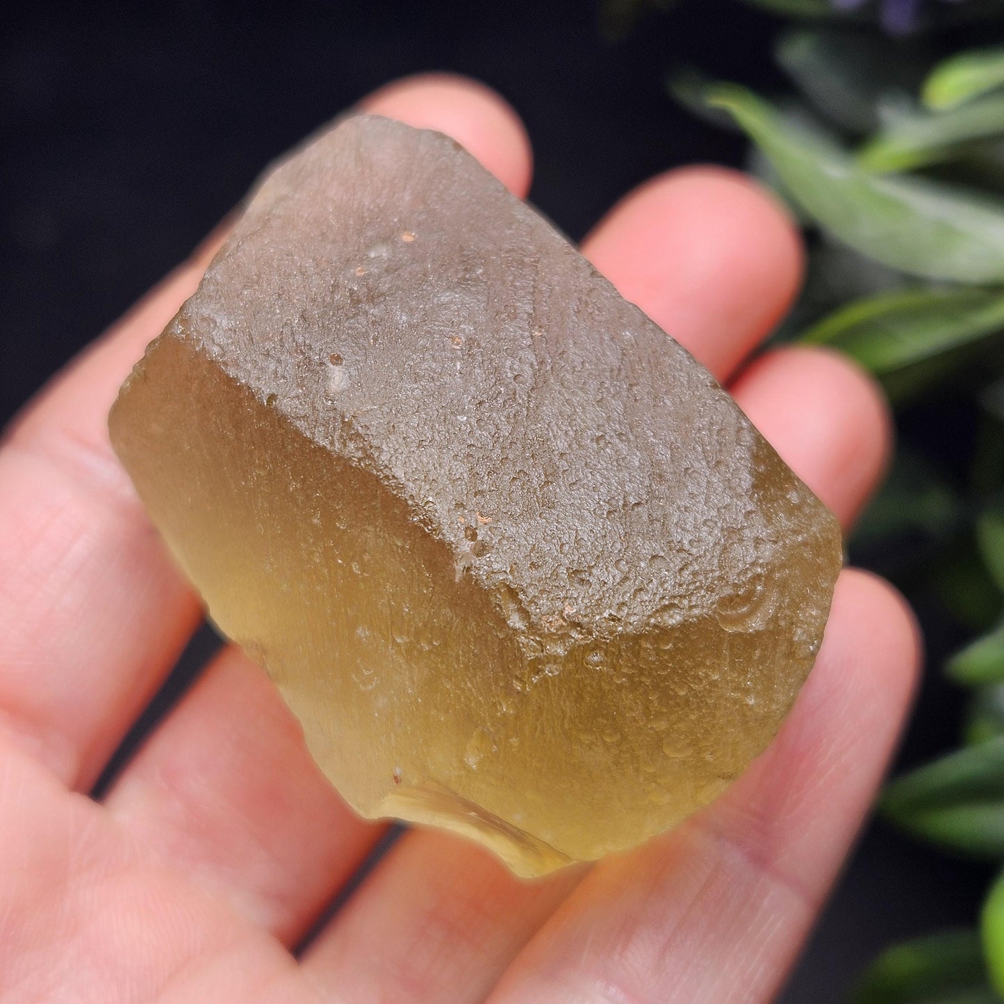Libyan Desert Glass Specimen 74.66g, Cristobalite Inclusions