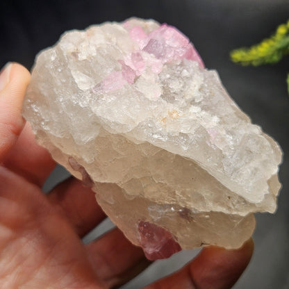 Bubblegum Pink Tourmaline in Quartz from Brazil 160.30g