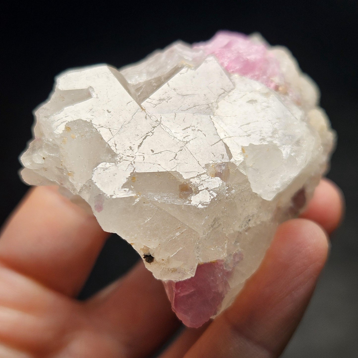 Bubblegum Pink Tourmaline in Quartz from Brazil 160.30g
