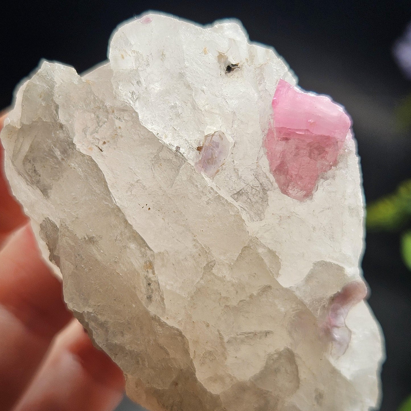 Bubblegum Pink Tourmaline in Quartz from Brazil 160.30g