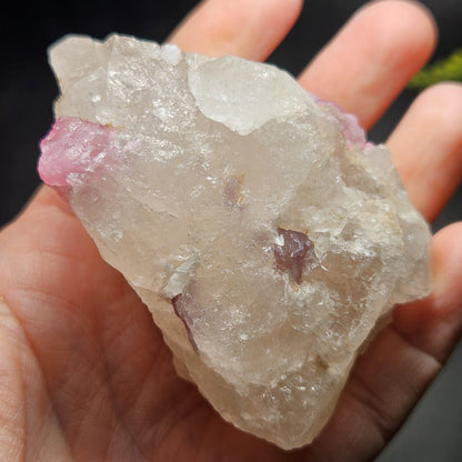 Bubblegum Pink Tourmaline in Quartz from Brazil 160.30g