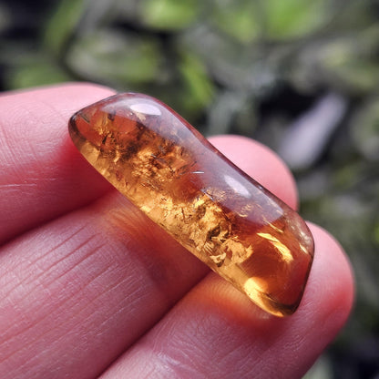 Natural Citrine Tumbled Crystal, Congo Citrine, Untreated Citrine Tumble Stone Specimen