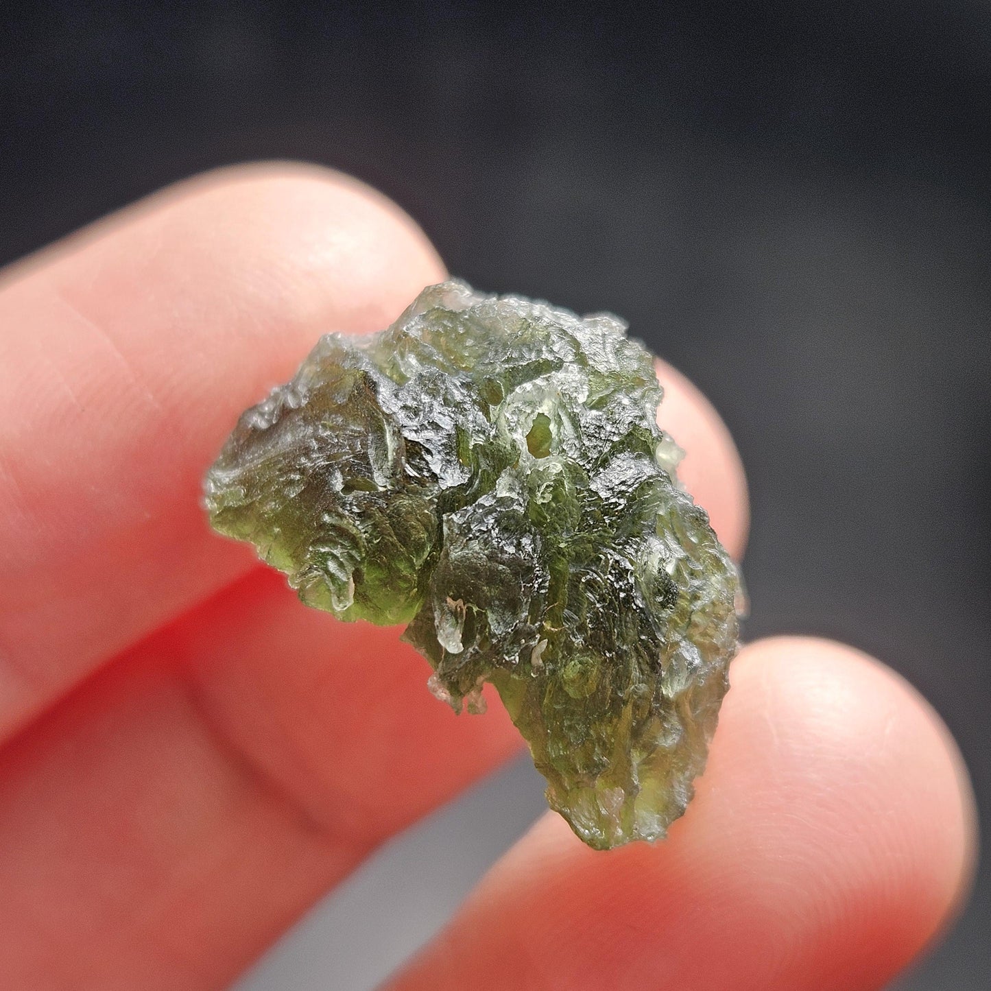 Genuine Moldavite Specimen 3.73g, Raw Authentic Moldavite Stone