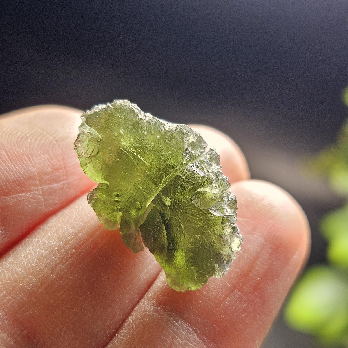 Genuine Moldavite Specimen 3.73g, Raw Authentic Moldavite Stone