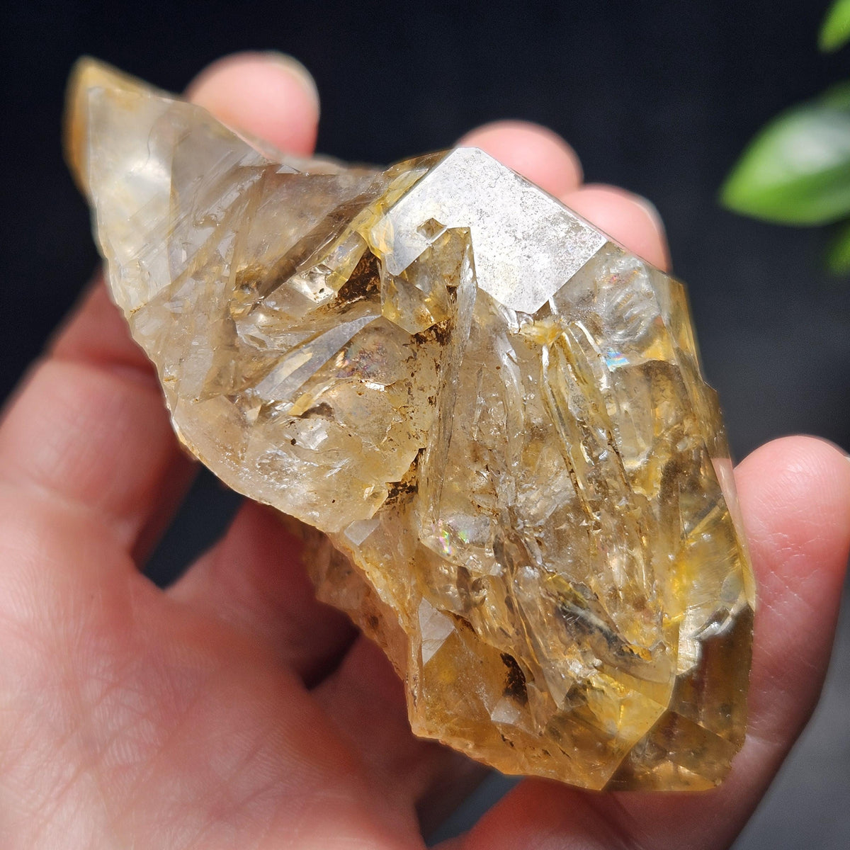 Skeletal Herkimer Diamond Quartz with Rainbow Inclusions 130.63g
