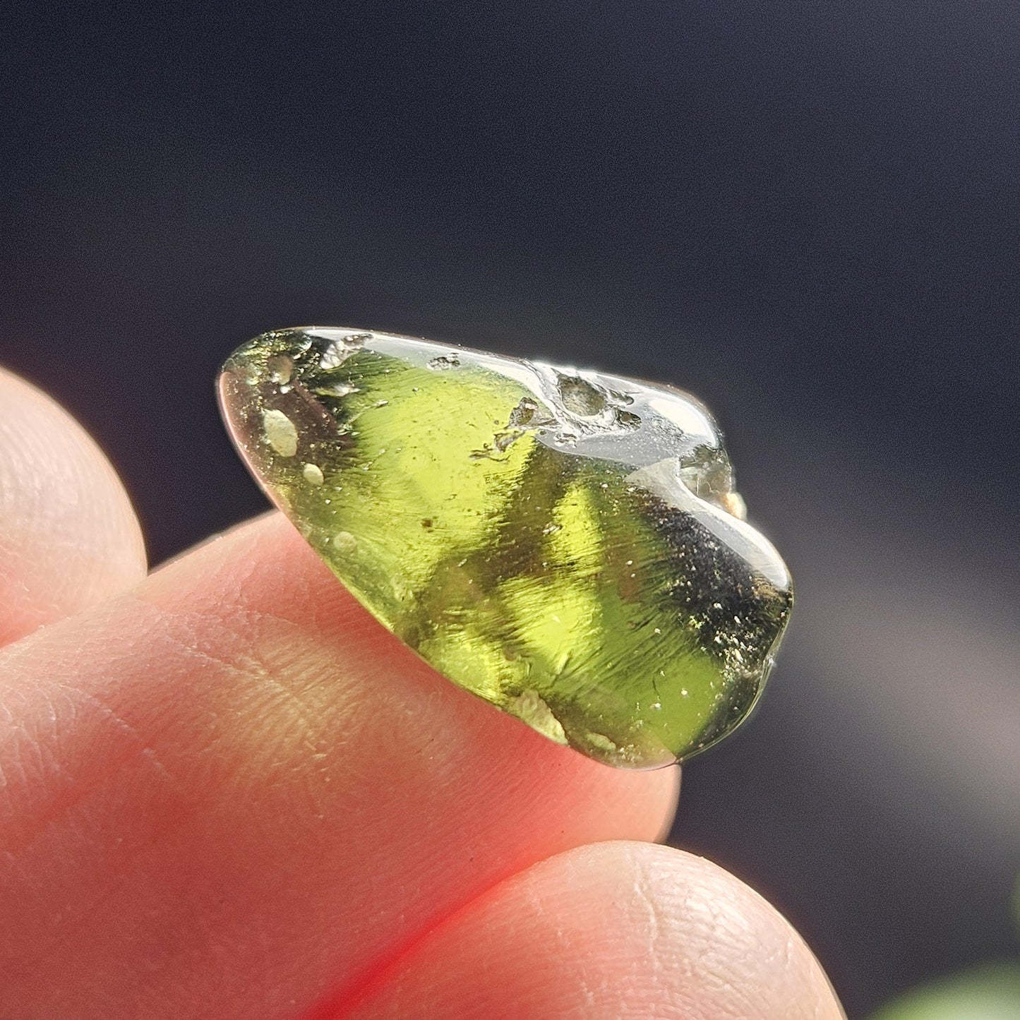 Genuine Moldavite Bead 1.70g, Authentic Moldavite Crystal, Jewelry Making Bead