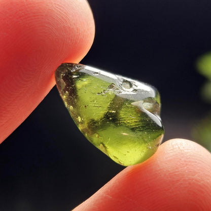 Genuine Moldavite Bead 1.70g, Authentic Moldavite Crystal, Jewelry Making Bead