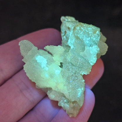 Bi Color Zincite Crystal 48.89g, UV Reactive Zincite Specimen