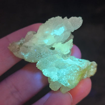 Bi Color Zincite Crystal 48.89g, UV Reactive Zincite Specimen