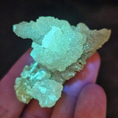 Bi Color Zincite Crystal 48.89g, UV Reactive Zincite Specimen