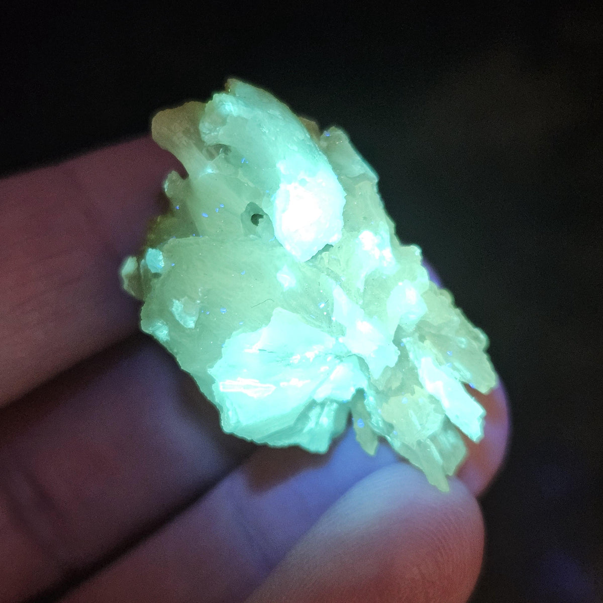 Zincite Crystal Specimen 23.06g, UV Reactive Bicolored Zincite