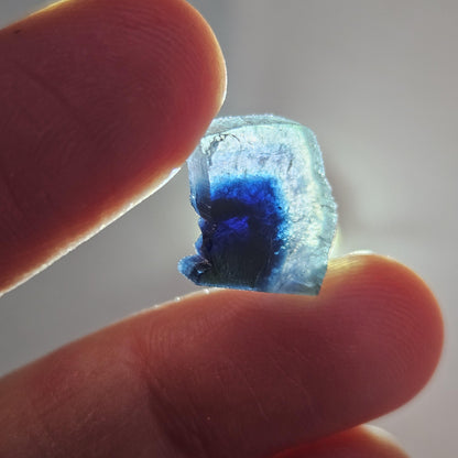 Blue Tourmaline Crystal Slice (5.8 carats)