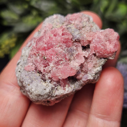 Rhodochrosite with Pyrite Specimen from Wutong Mine, Guangxi Province