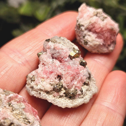 Rhodochrosite with Pyrite Specimen from Wutong Mine, Guangxi Province