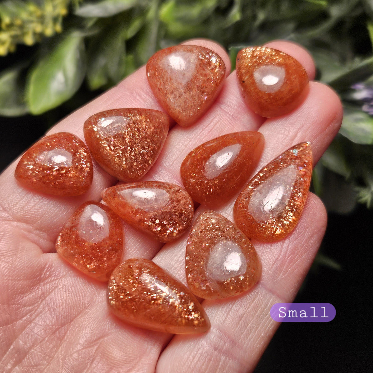 Rainbow Sunstone Crystal Cabochon, Natural Sunstone Cab, Shimmer, Flash, Polished Gemstone, Jewelry Stone