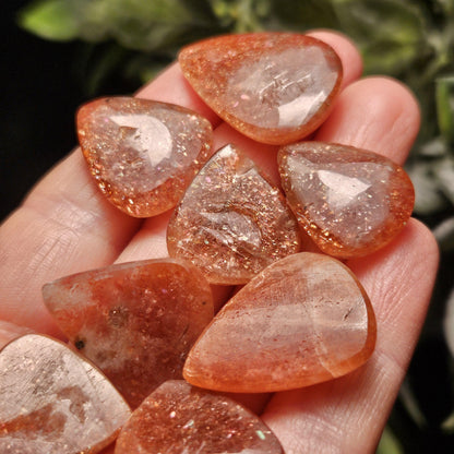 Rainbow Sunstone Crystal Cabochon, Natural Sunstone Cab, Shimmer, Flash, Polished Gemstone, Jewelry Stone