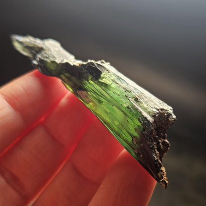 AAA Vivianite Crystal Specimen 12.43g, Terminated Vivianite Crystal, Raw Blue