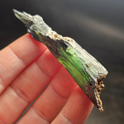 AAA Vivianite Crystal Specimen 12.43g, Terminated Vivianite Crystal, Raw Blue