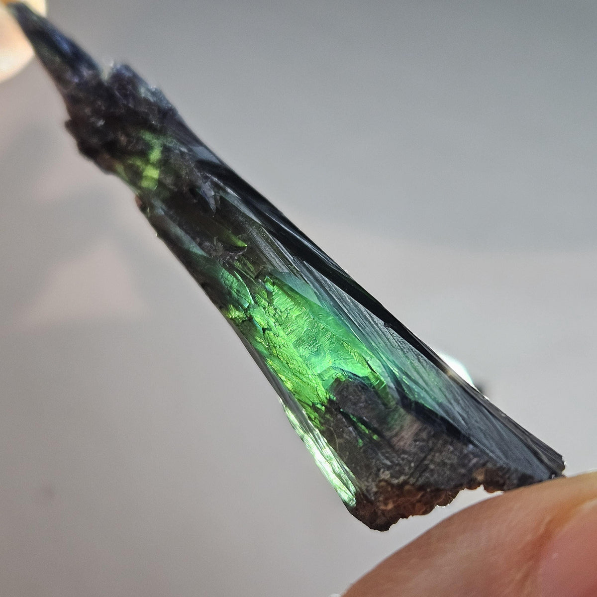 AAA Vivianite Crystal Specimen 12.43g, Terminated Vivianite Crystal, Raw Blue