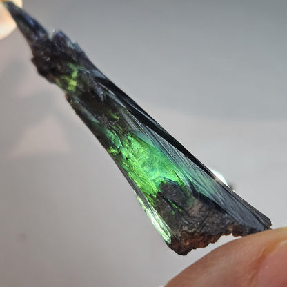 AAA Vivianite Crystal Specimen 12.43g, Terminated Vivianite Crystal, Raw Blue