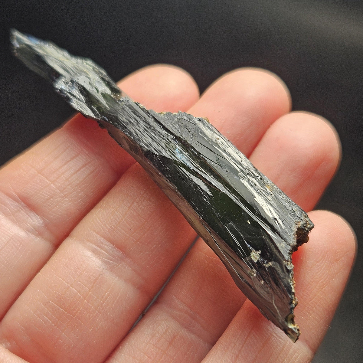 AAA Vivianite Crystal Specimen 12.43g, Terminated Vivianite Crystal, Raw Blue