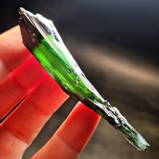 AAA Vivianite Crystal Specimen 12.43g, Terminated Vivianite Crystal, Raw Blue