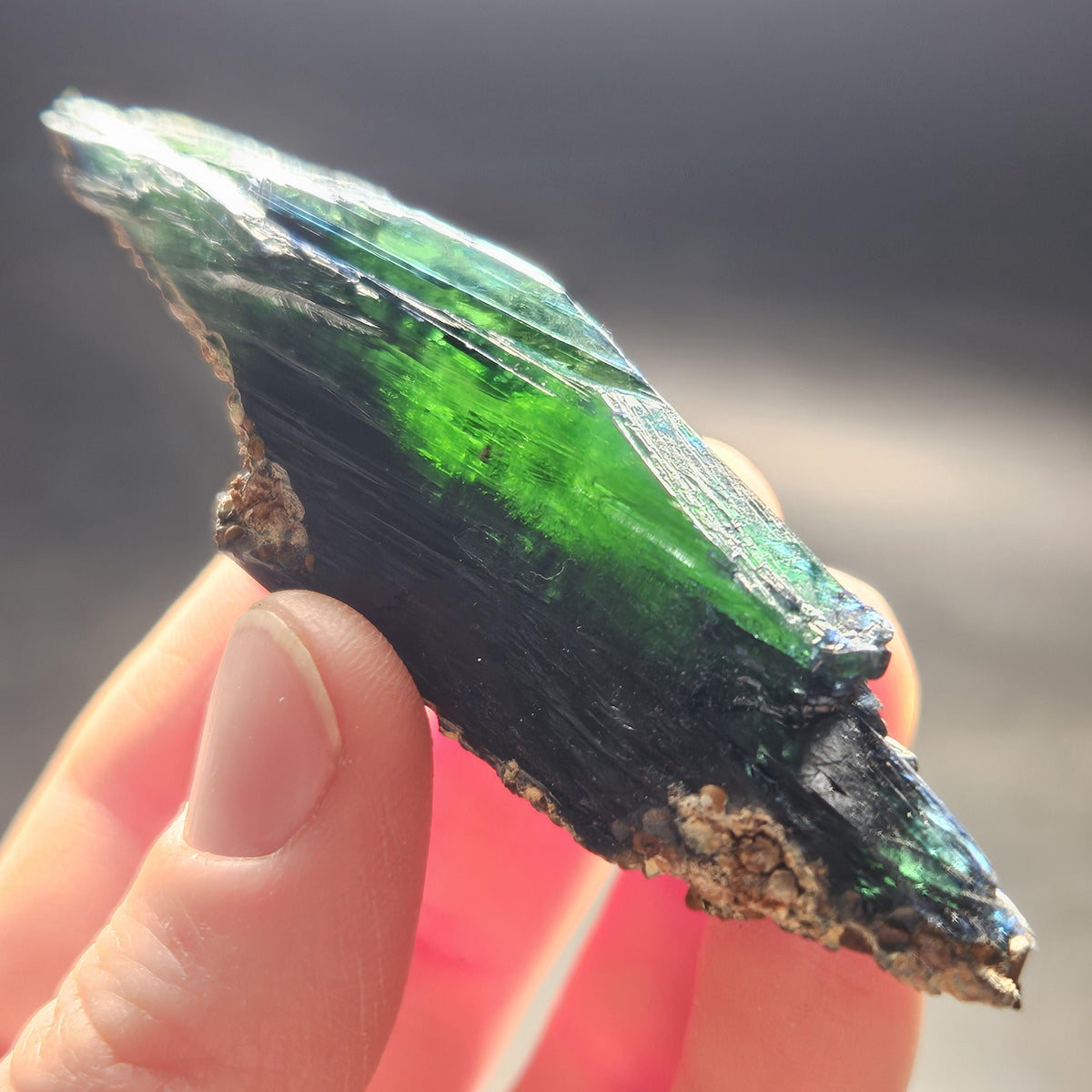Vivianite Crystal Specimen 38.12g, AAA Terminated Vivianite Crystal, Raw Blue