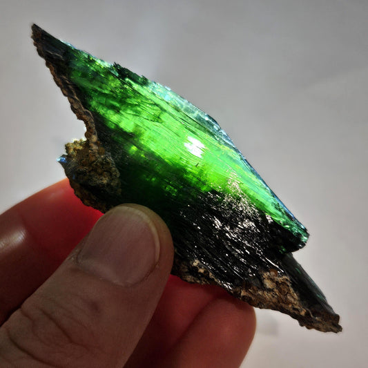 Vivianite Crystal Specimen 38.12g, AAA Terminated Vivianite Crystal, Raw Blue