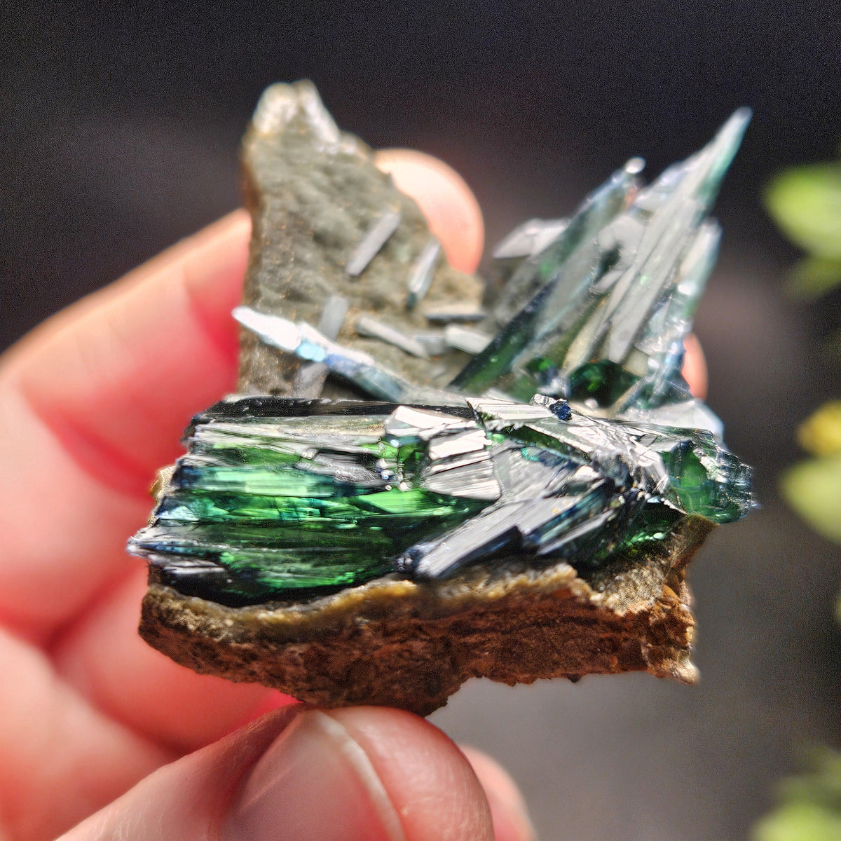 Vivianite Crystal Cluster 36.37g, Vivianite Specimen, Raw Blue