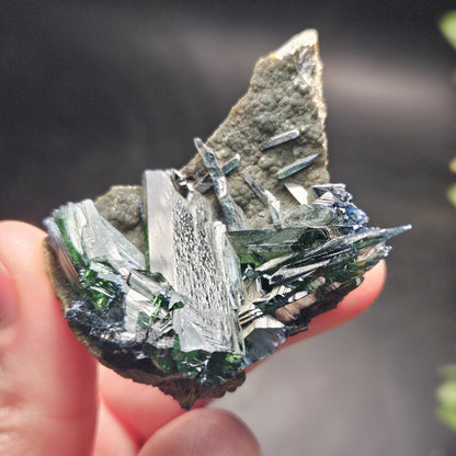 Vivianite Crystal Cluster 36.37g, Vivianite Specimen, Raw Blue