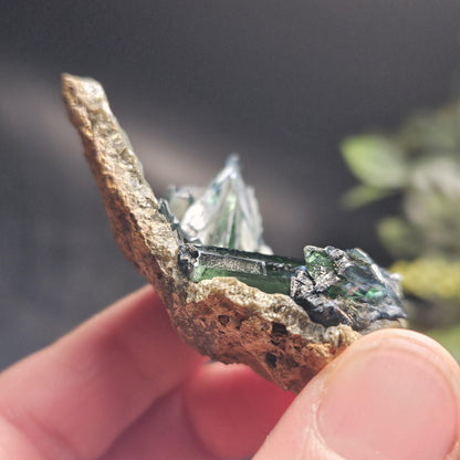 Vivianite Crystal Cluster 36.37g, Vivianite Specimen, Raw Blue
