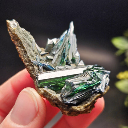 Vivianite Crystal Cluster 36.37g, Vivianite Specimen, Raw Blue
