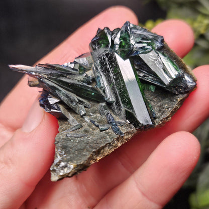 Vivianite Crystal Cluster 36.37g, Vivianite Specimen, Raw Blue
