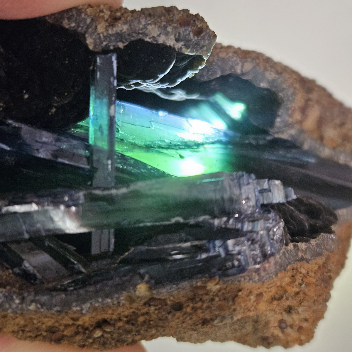 Vivianite Crystal Cluster 254.84g, Vivianite Specimen, Raw Blue