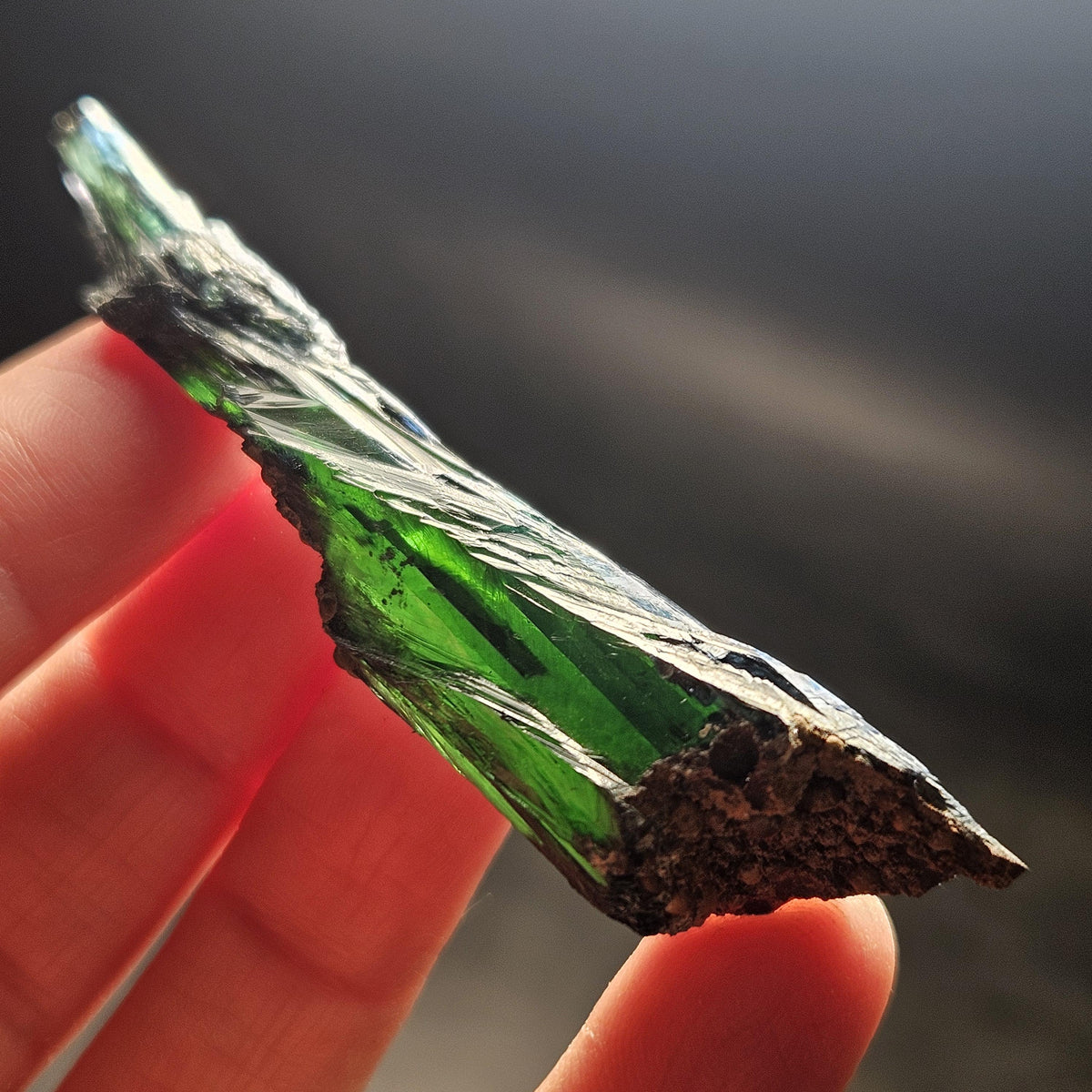 AAA Vivianite Crystal Specimen 12.43g, Terminated Vivianite Crystal, Raw Blue
